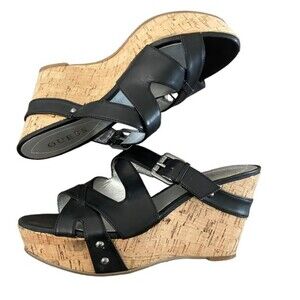 Guess Cork Wedge Platform Sandals